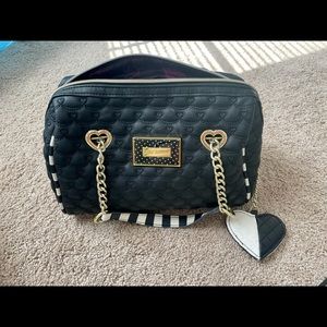 Betsey Johnson Black Quilted Bag